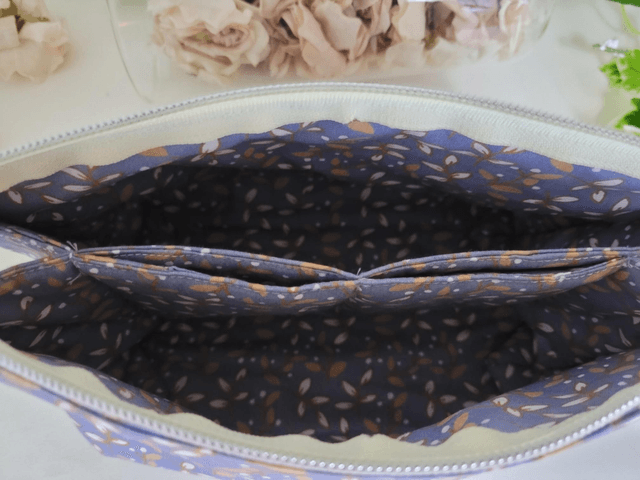 Trousse de toilette double bicolore
